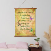 Serenity Prayer Butterfly Inspirerend Hangend Wandkleed (Slaapkamer)
