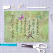 Serenity Prayer Butterfly Inspirerend ontkoppeling Tissuepapier (Craft)