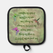 Serenity Prayer Butterfly Inspirerend Pannenlap (Voorkant)