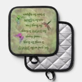 Serenity Prayer Butterfly Inspirerend Pannenlap (Voorkant / Achterkant)