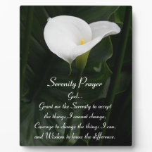 Serenity Prayer Calla Lily Floral
