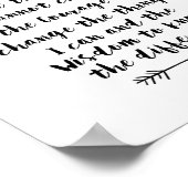 Serenity Prayer Calligraphy Print (Hoek)