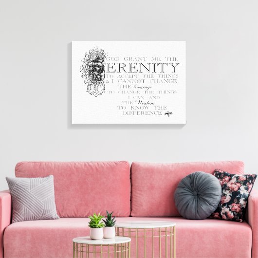 Serenity Prayer Canvas Afdruk (Insitu (Woonkamer))
