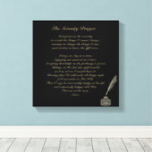 Serenity Prayer Canvas Print  (Insitu (Houten vloer))