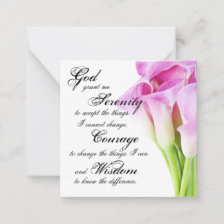 Serenity Prayer Card Notitiekaartje