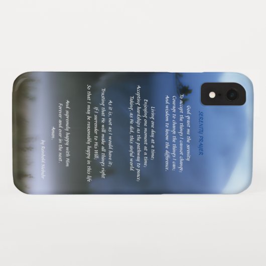 Serenity Prayer Case-Mate iPhone Case (Achterkant (horizontaal))