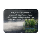 Serenity Prayer Cattails in een mist-Inspirerend Badmat (Voorkant)