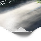 Serenity Prayer Cattails in een mist-Inspirerend Foto Afdruk (Hoek)