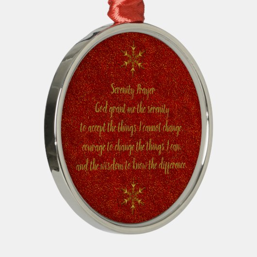 Serenity Prayer Ceramic Ornament (Rechts)