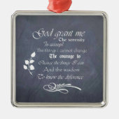 Serenity Prayer Chalkboard Gifts Metalen Ornament (Voorkant)