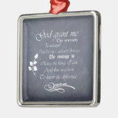 Serenity Prayer Chalkboard Gifts Metalen Ornament (Links)