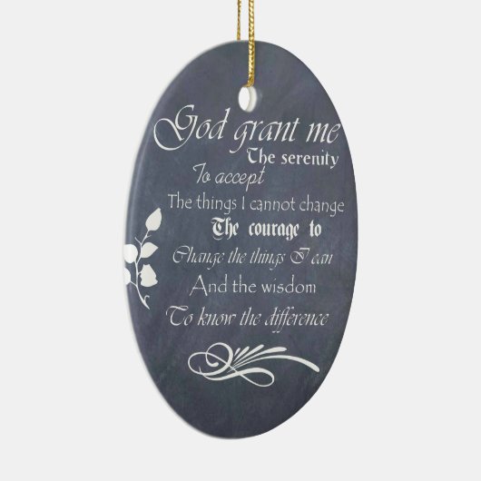 Serenity Prayer Chalkboard Gifts - trendy  Keramisch Ornament (Rechts)