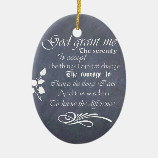 Serenity Prayer Chalkboard Gifts - trendy  Keramisch Ornament (Voorkant)