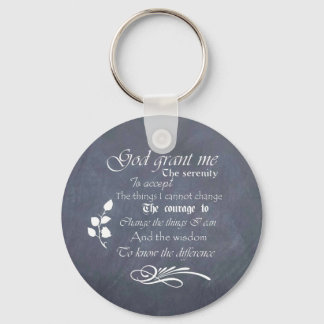 Serenity Prayer Chalkboard Gifts - trendy Sleutelhanger