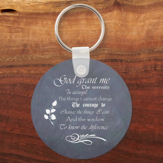 Serenity Prayer Chalkboard Gifts - trendy  Sleutelhanger (Voorkant)