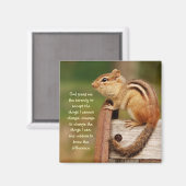 Serenity Prayer Chipmunk Magnet (Voorkant / Achterkant)