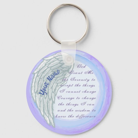Serenity Prayer Christelijke sleutelhanger (Voorkant)