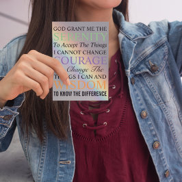 Serenity Prayer Colorful Rainbow