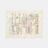 Serenity Prayer Comfort Blanket Fleece Deken (Voorkant (Horizontaal))