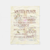 Serenity Prayer Comfort Blanket Fleece Deken (Voorkant)