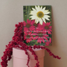 Serenity Prayer Coneflowers Floral Blank