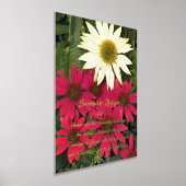 Serenity Prayer Coneflowers Floral Folie Afdrukken (Laagn)