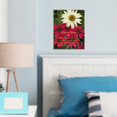 Serenity Prayer Coneflowers Floral Folie Afdrukken (Insitu (Slaapkamer))