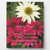 Serenity Prayer Coneflowers Floral Fotoplaat (Voorkant)