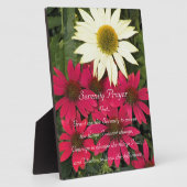 Serenity Prayer Coneflowers Floral Fotoplaat (Zijkant)