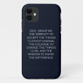 Serenity Prayer Copperplate Gothic Light Font Case-Mate iPhone Case (Achterkant)