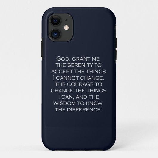 Serenity Prayer Copperplate Gothic Light Font Case-Mate iPhone Case (Achterkant)