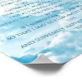 Serenity Prayer, Courage & Wisdom Poster (Hoek)