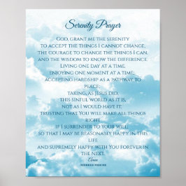 Serenity Prayer, Courage & Wisdom Poster