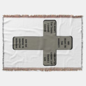 Serenity Prayer Cross Quote Deken (Voorkant)