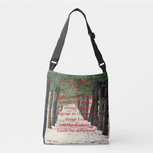 Serenity Prayer Crossbody Tas