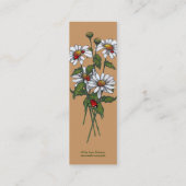 SERENITY PRAYER: Daisies met Ladybugs Mini Visitekaartje (Achterkant)