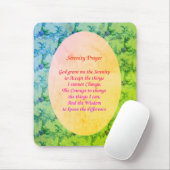 Serenity Prayer Elegant Floral Art Muismat (Met muis)