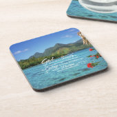 Serenity Prayer en Bora Bora Island Bier Onderzetter (Linkerzijde)