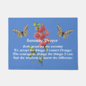 Serenity Prayer en Butterfly Deurmat (Voorkant)