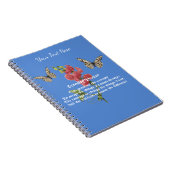 Serenity Prayer en Butterfly Notitieboek (Rechterzijde)