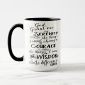 Serenity Prayer Faith Coffee Mok (Links)