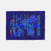 Serenity Prayer Fleece Deken (Voorkant (Horizontaal))