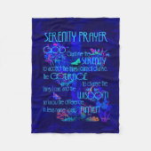 Serenity Prayer Fleece Deken (Voorkant)