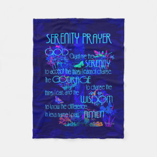 Serenity Prayer Fleece Deken