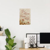 Serenity Prayer Floral Poster (Thuiskantoor)