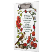 Serenity Prayer Flowers, Bird, Natuur Art, Ladybug Klembord (Links)