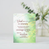 Serenity Prayer, Forest Briefkaart (Staand voorkant)