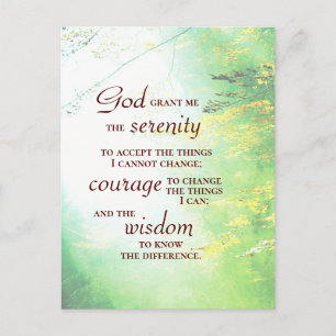 Serenity Prayer, Forest Briefkaart