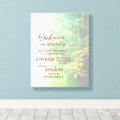 Serenity Prayer, Forest Canvas Afdruk (Insitu (Houten vloer))