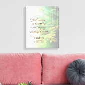 Serenity Prayer, Forest Canvas Afdruk (Insitu (Woonkamer))
